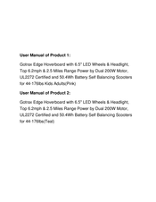 GOLABS Gotrax EDGE User Manual