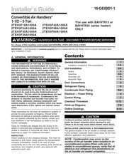Trane 2TEH3F30A1000A Installer's Manual