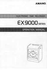 Amano EX9000 series Operation Manual