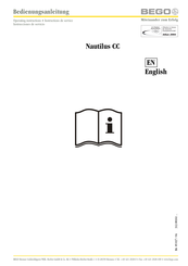 Bego Nautilus CC Operating Instructions Manual