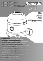 Numatic NVR170H-11 Original Instructions Manual