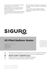 SIGURO SGR-HO-B309W Translation Of The Operating Instructions
