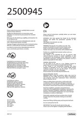VonHaus 2500945 Instruction Manual