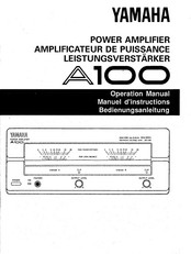 Yamaha A100 Operation Manual