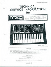 Moog Rogue 342A Technical Service Information