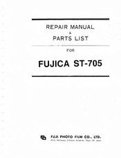 FUJICA st-705 Repair Manual & Parts List