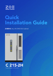 ZOE Z BOX-C C 215-2H Quick Installation Manual