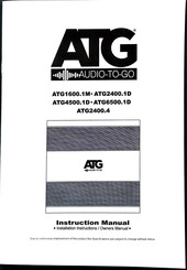 ATG ATG6500.1D Instruction Manual