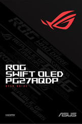 Asus ROG SWIFT OLED PG27AQDP User Manual