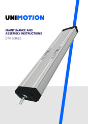 Unimotion CTV Series Operating, Maintenance And Assembly Instructions