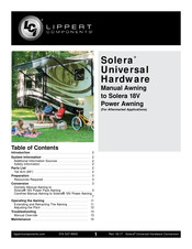 Lippert Components Solera 434729 Manual