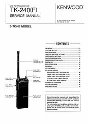 Kenwood TK-240F Service Manual