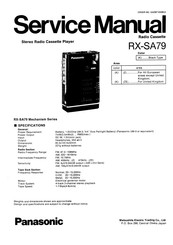 Panasonic RX-SA79 Service Manual