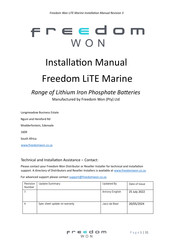 Freedom Won Lite Marine 5/4 Installation Manual