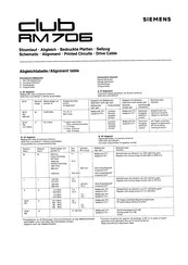 Siemens club RM 706 Service Manual