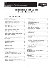 Bryant 569J Series Installation, Start-Up And Service Instructions Manual