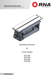 RNA SLS 400 Operating Instructions Manual