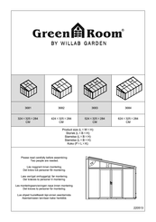 WILLAB GARDEN Green Room 3684 Assembly Instructions Manual