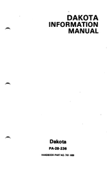 Piper Aircraft Corporation Dakota PA 28-236 Information Manual