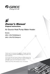 Gree GRS-1.5Pd/TD200ANpA-K Owner's Manual