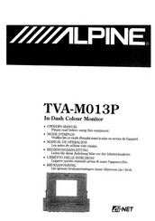 Alpine TVA-M013P Owner's Manual