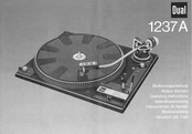 Dual 1237A Operating Instructions Manual