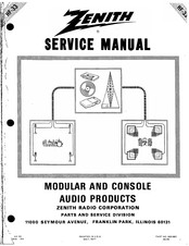 Zenith JR966P Service Manual