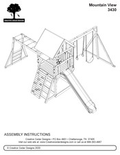Creative Cedar Designs Mountain View 3430 Assembly Instructions Manual