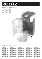 LEITZ IQ OPTIMAX OFFICE P5 Instructions For Use Manual