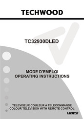TECHWOOD TC32930DLED Operating Instructions Manual