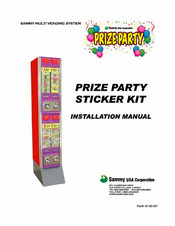 Sammy PRIZE PARTY STICKER KIT Installation Manual