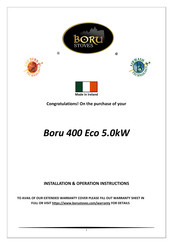 Boru Stoves 400 Eco 5.0kW Installation & Operation Instructions