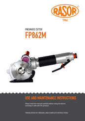 RASOR FP862M Use And Maintenance Instructions