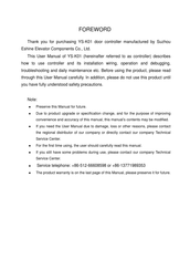 Eshine YS-K01 Manual