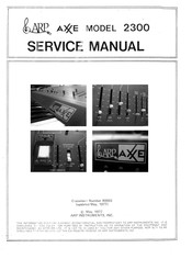 ARP AXXE 2300 Service Manual