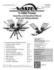 VASTEX V1-88 Assembly And Operation Manual