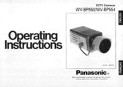 Panasonic WVBP554 - CCTV B/W CAMERA Operating Instructions Manual