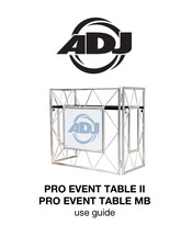 ADJ PRO EVENT TABLE II Use Manual
