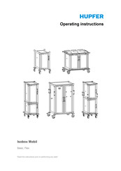 Hupfer Isobox Basic 30xGN-1/1 Operating Instructions Manual