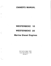 Westerbeke PILOT 10 Owner's Manual