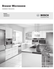 Bosch HMD8454UC Installation Instructions Manual