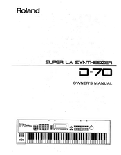 Roland SUPER LA D-70 Owner's Manual