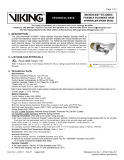 Viking MICROFAST VK609 Technical Data Manual