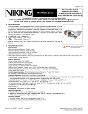 Viking MicrofastHP VK320 Technical Data Manual