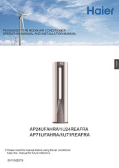 Haier 1U24REAFRA Operation Manual And Installation Manual