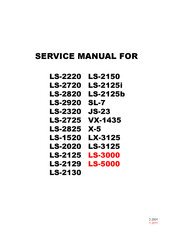 Brother LS-2130 Service Manual