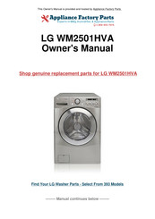 LG SteamWasher WM2501HVA Service Manual
