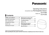 Panasonic ES-PV6B Operating Instructions Manual