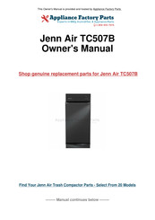 Jenn-Air TC507B Owner's Manual