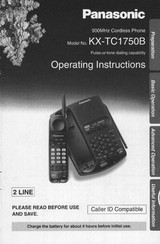 Panasonic KX-TC1750B Operating Instructions Manual